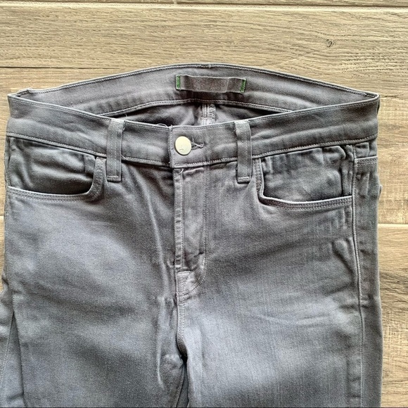 J Brand mid rise super skinny jeans grey size 27 - Picture 2 of 8
